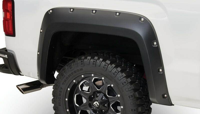 Bushwacker 16-18 GMC Sierra 1500 Pocket Style Flares 4pc - Black Fender Flares Bushwacker