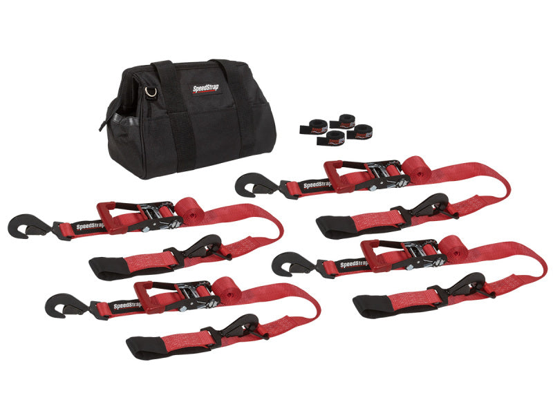 SpeedStrap 2In Off-Road Tie-Down Kit - Red Cargo Tie-Downs SpeedStrap