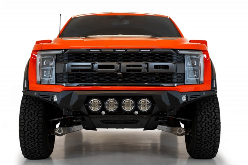 Addictive Desert Designs 2021+ Ford Raptor Bomber Front Bumper w/ 4 Rigid 360 6in Light Mounts Bumpers - Steel Addictive Desert Designs
