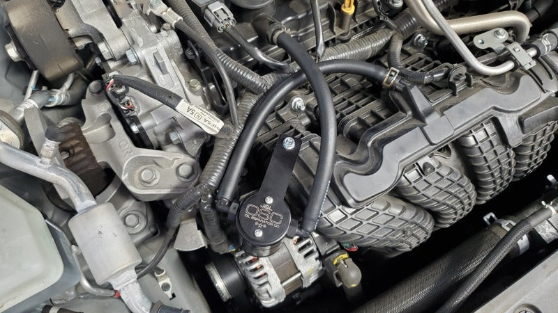 J&amp;L 19-25 Nissan Altima 2.5L Oil Separator 3.0 Passenger Side - Black Anodized Oil Separators J&L