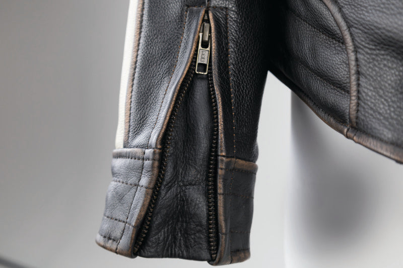 Kuryakyn Leather By River Road Dame Vintage Leather Jacket Black Womens - Small Jackets - Leather Kuryakyn