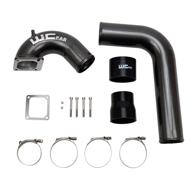 Wehrli 03-07 Dodge 5.9L Cummins 3.5in Intake Horn & Driver Side Intercooler Pipe Kit - Bengal Blue Intercooler Pipe Kits Wehrli