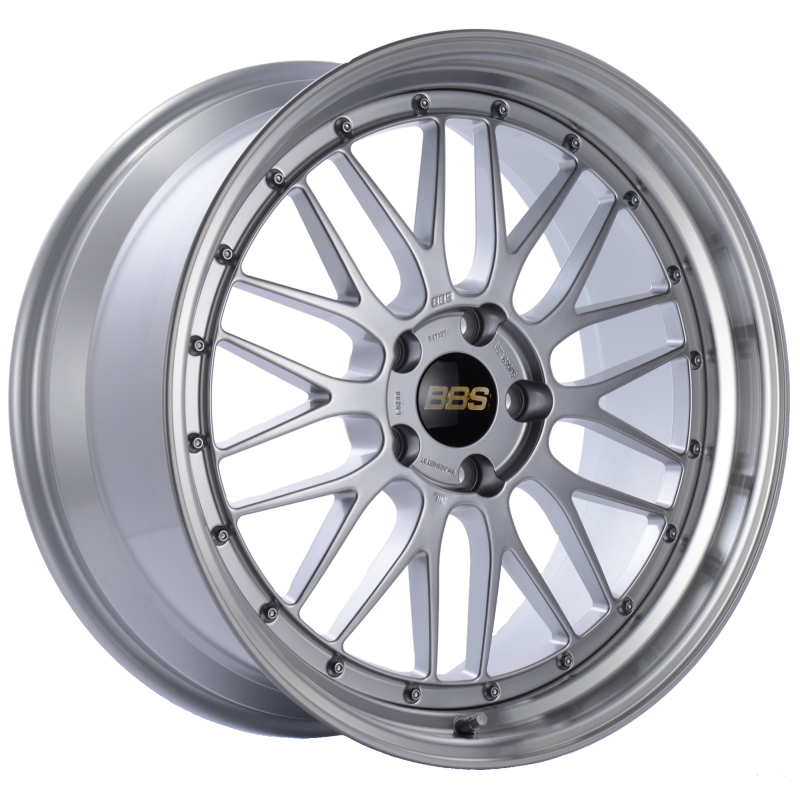 BBS LM 20x9.5 5x120 ET37 Diamond Silver Center Diamond Cut Lip Wheel -82mm PFS/Clip Required Wheels - Forged BBS