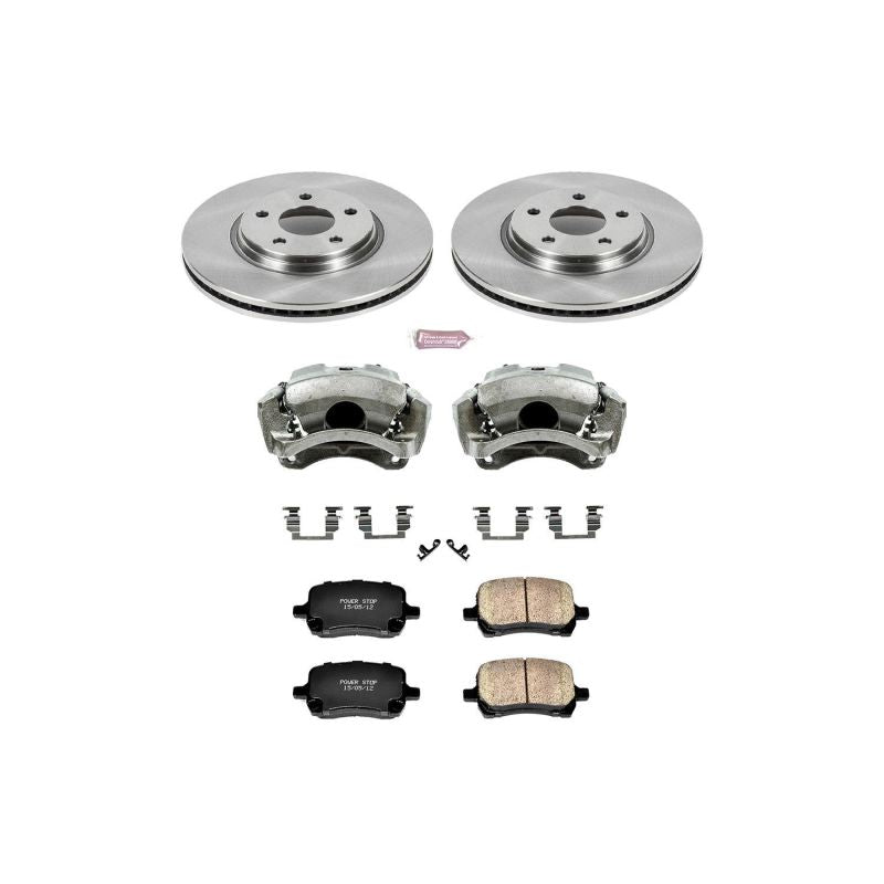 Power Stop 09-12 Chevrolet Malibu Front Autospecialty Brake Kit w/Calipers Brake Kits - OE PowerStop