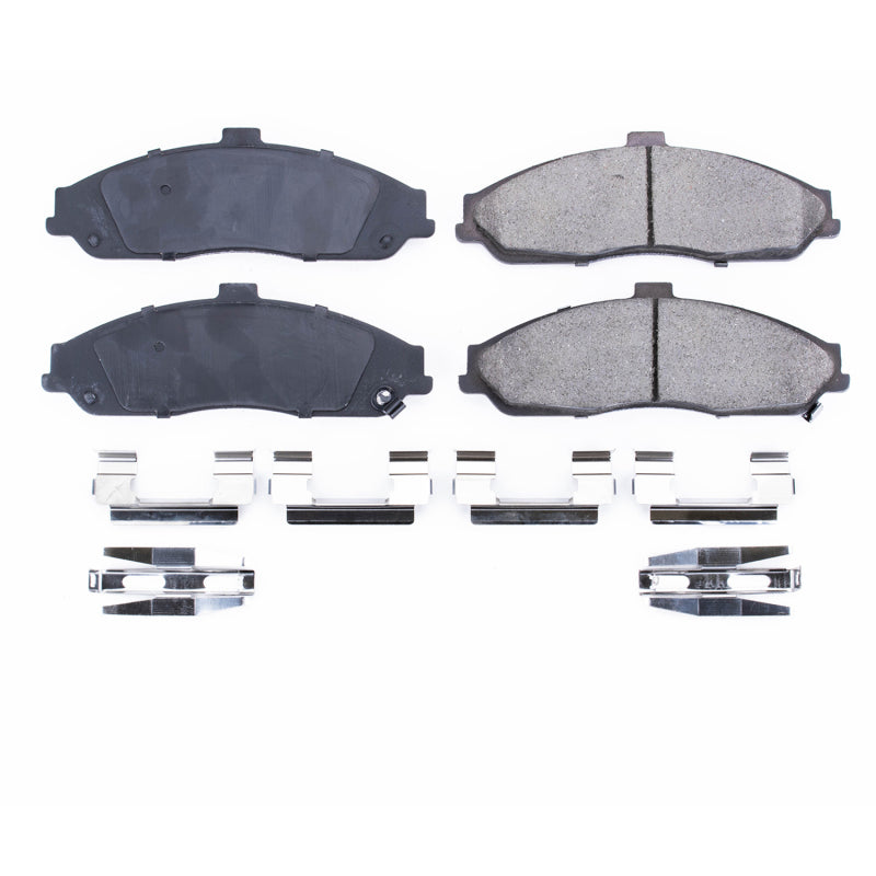 Power Stop 04-09 Cadillac XLR Front Z17 Evolution Ceramic Brake Pads w/Hardware Brake Pads - OE PowerStop