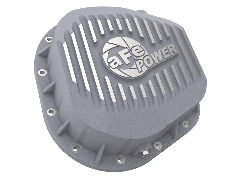 aFe Rear Differential Cover (Raw; Street Series); Ford Diesel Trucks 86-13 V8 (td) Diff Covers aFe