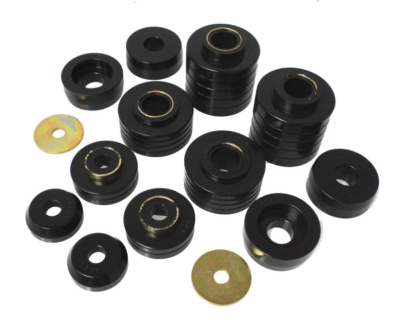Energy Suspension 80-98 Ford F250/F350 / 80-92 Ford F100/F150 / 85-98 Ford F450 Black Body Mount Set Bushing Kits Energy Suspension