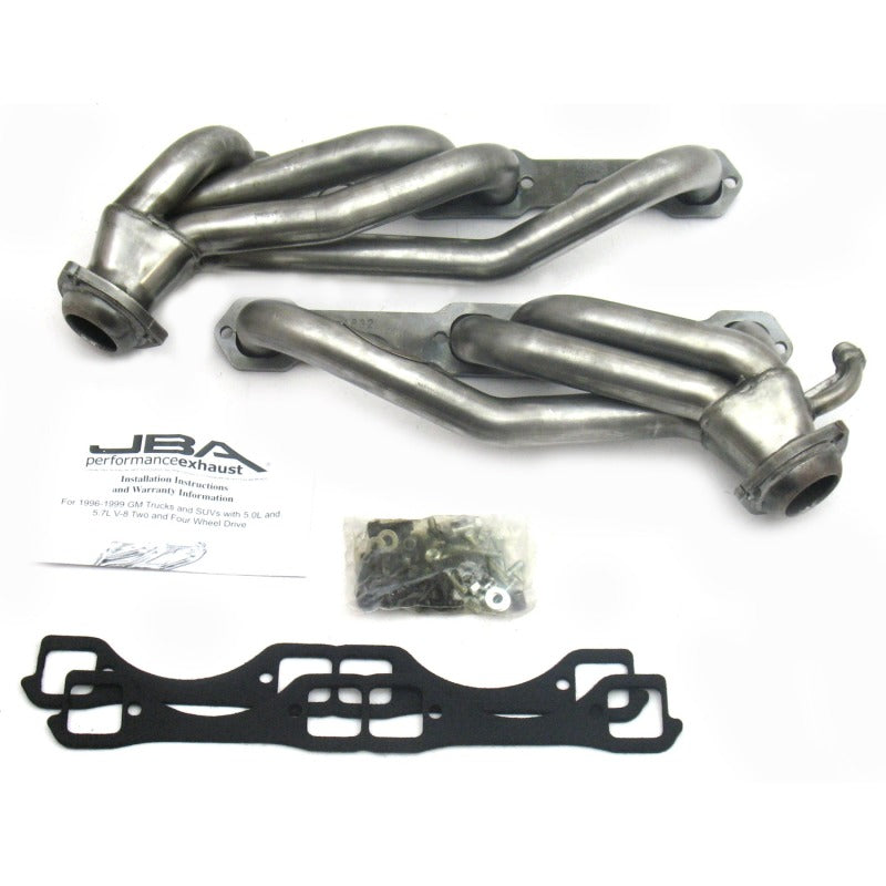JBA 96-00 GM Truck 5.0L/5.7L SBC w/o A.I.R. 1-1/2in Primary Raw 409SS Cat4Ward Header Headers & Manifolds JBA