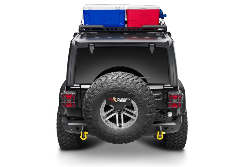Rugged Ridge 18-21 Wrangler JL/Gladiator Roof Rack w/ Basket HT Roof Rack Rugged Ridge