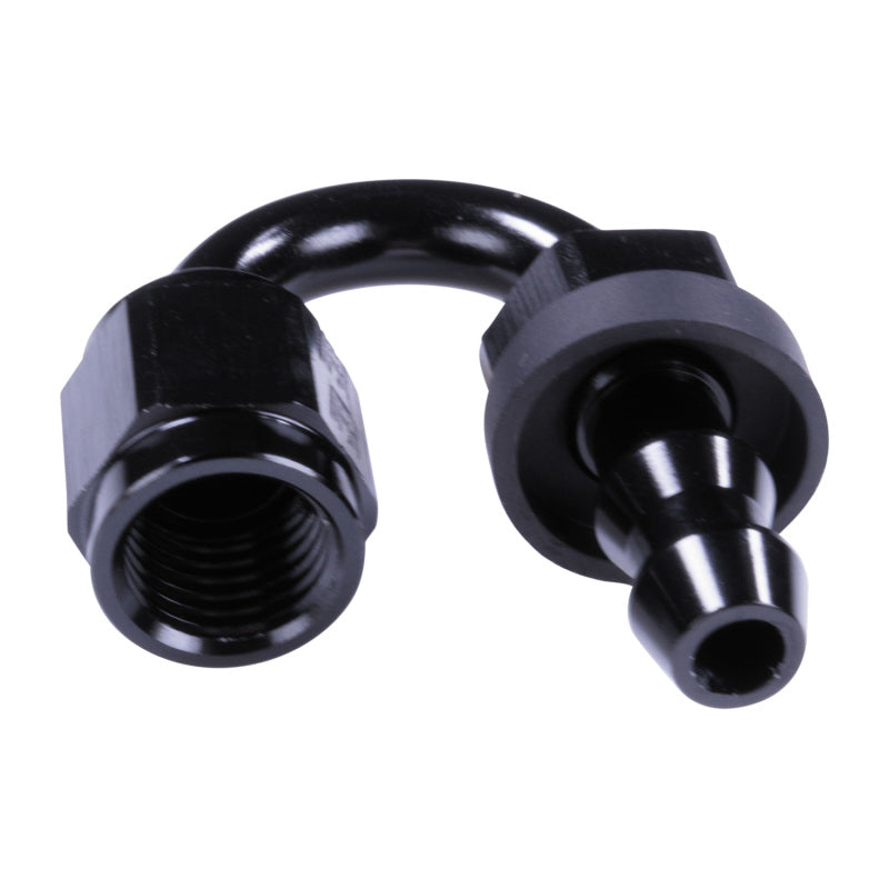 Russell 4AN Twist-Lok 180 Degree Hose End - Black Fittings Russell