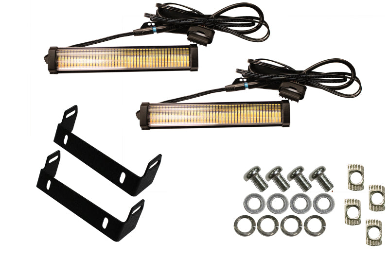 Fishbone Offroad 2018+ Jeep JL & 2020+ JT 7in Turn Signal & Side Marker Lights and Brackets Light Accessories and Wiring Fishbone Offroad
