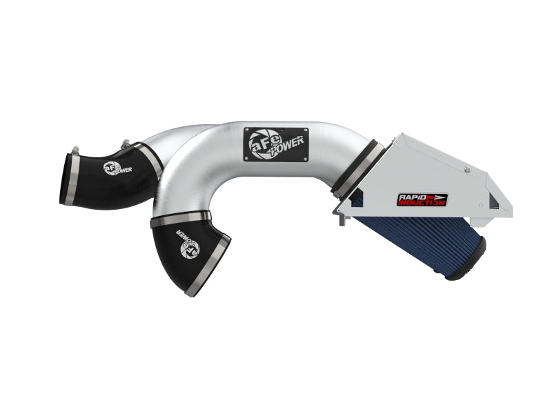 aFe Rapid Induction Pro 5R Cold Air Intake System Brushed 21-22 Ford F-150 Raptor V6-3.5L (tt) Cold Air Intakes aFe
