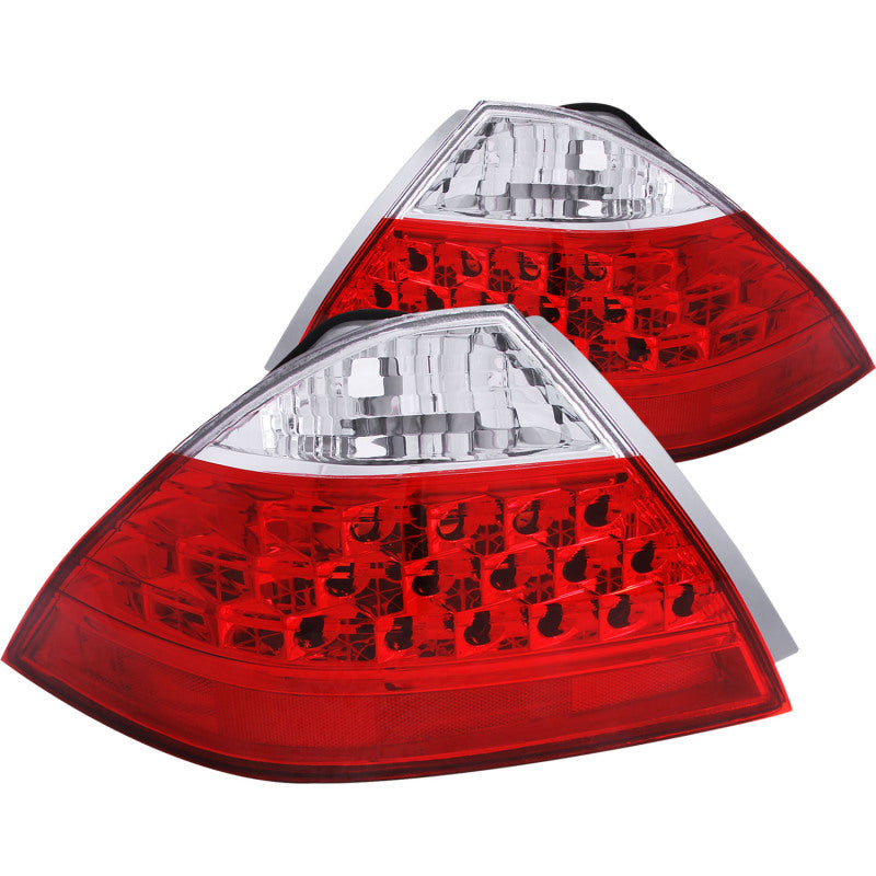 ANZO 2006-2007 Honda Accord Taillights Red/Clear Tail Lights ANZO