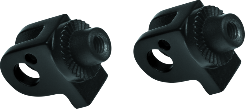 Kuryakyn Splined Peg Adapter Triumph Satin Black Footpegs Kuryakyn