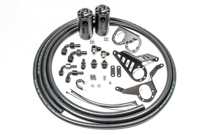 Dual Catch Can Kit, MK4 Supra, Fluid Lock / 1994-2002 Toyota Supra (all versions) Oil Catch Cans Radium Engineering