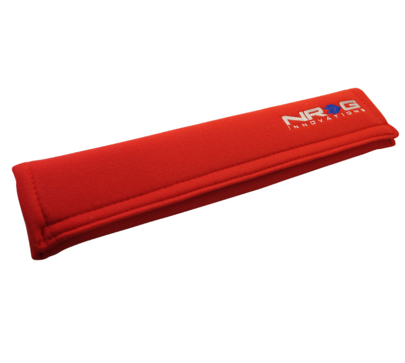NRG Seat Belt Pads 3.5in. W x 17.3in. L (Red) Long - 1pc Seat Belts & Harnesses NRG
