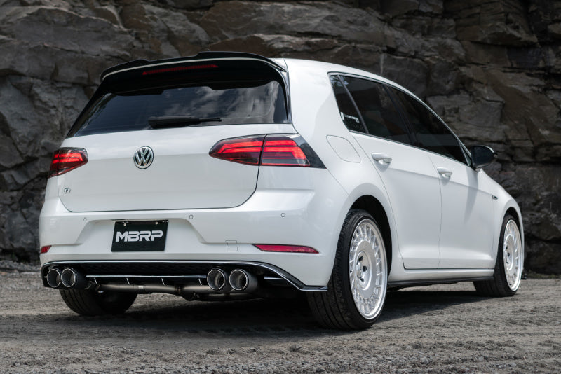 MBRP 15-19 VW Golf R MK7/MK7.5 3in T304 Cat Back Exhaust w/ Carbon Fiber Tips Catback MBRP