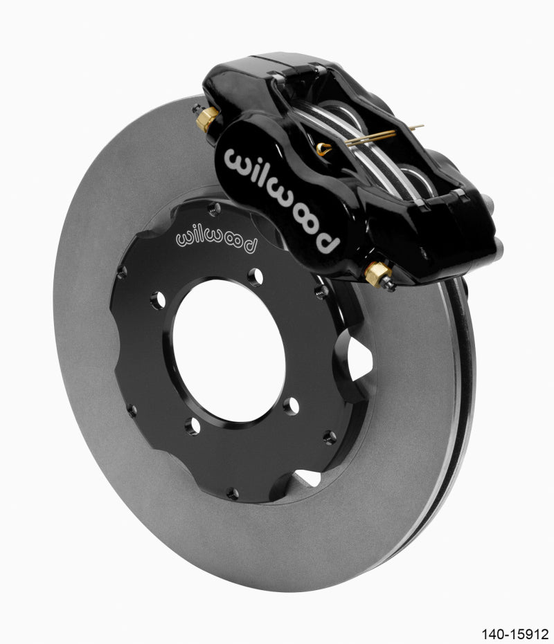 Wilwood Dynalite Front Big Brake Kit 11.00in ULHP-30 Vane Plain Face Rotors - Black Big Brake Kits Wilwood