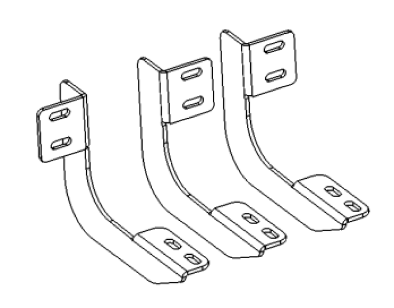 Go Rhino Brackets for V-Series V3, RB10 Slim/RB20 Slim and RB30 Running Boards Brackets Go Rhino