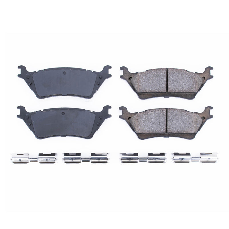 Power Stop 12-19 Ford F-150 Rear Z17 Evolution Ceramic Brake Pads w/Hardware Brake Pads - OE PowerStop