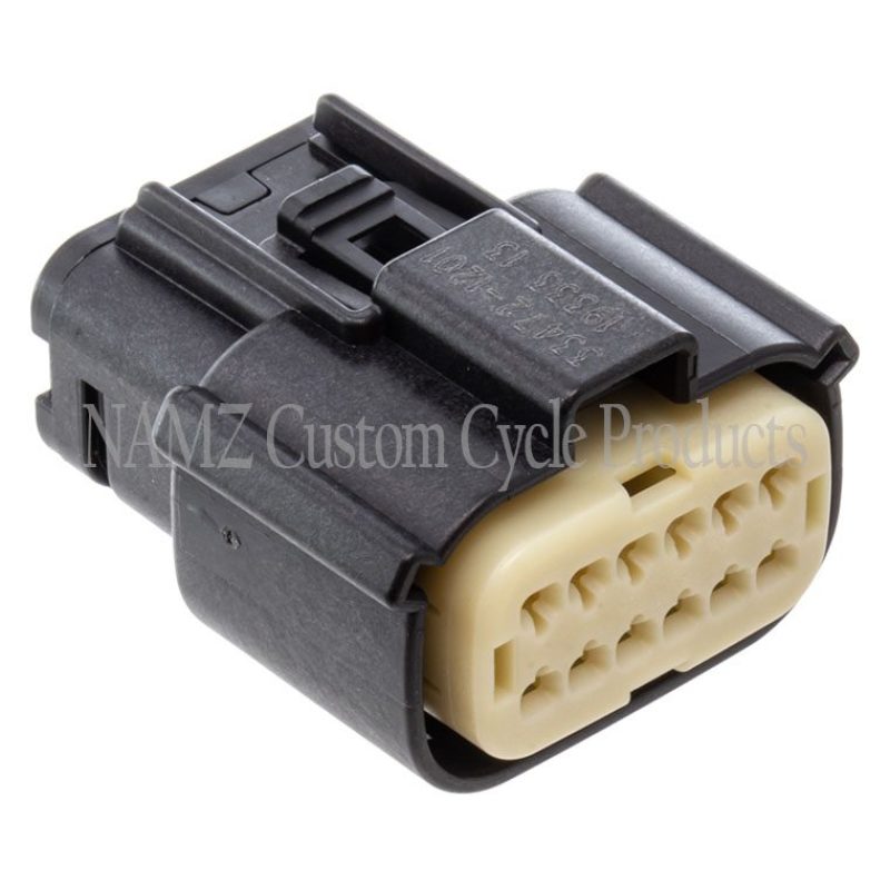 NAMZ 07-23 Touring/LiveWire Models Molex MX-150 12-Position Female Connector - Black (HD 72487-07BK) Wiring Connectors NAMZ