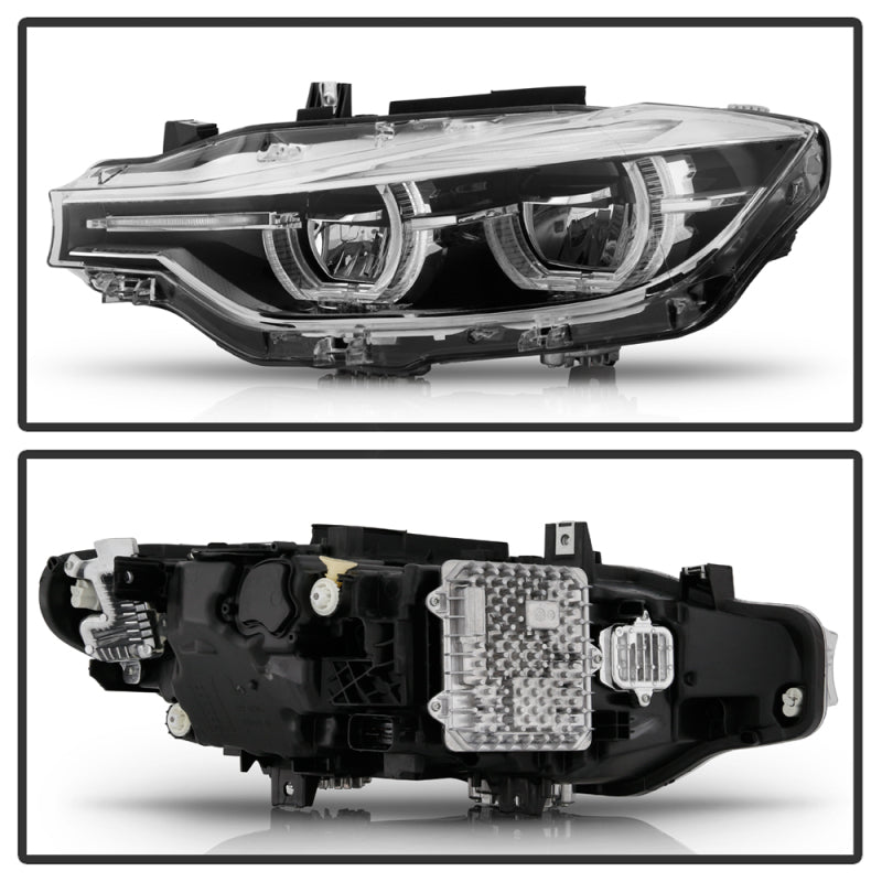 Spyder BMW F30 3 Series 4Dr LED Projector Headlights Chrome PRO-JH-BF3012H-4D-LED-C Headlights SPYDER