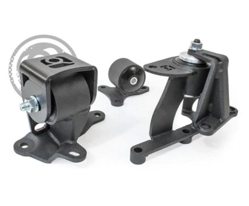 Innovative 88-91 Prelude H-Series Black Steel Mounts 95A Bushings Engine Mounts Innovative Mounts