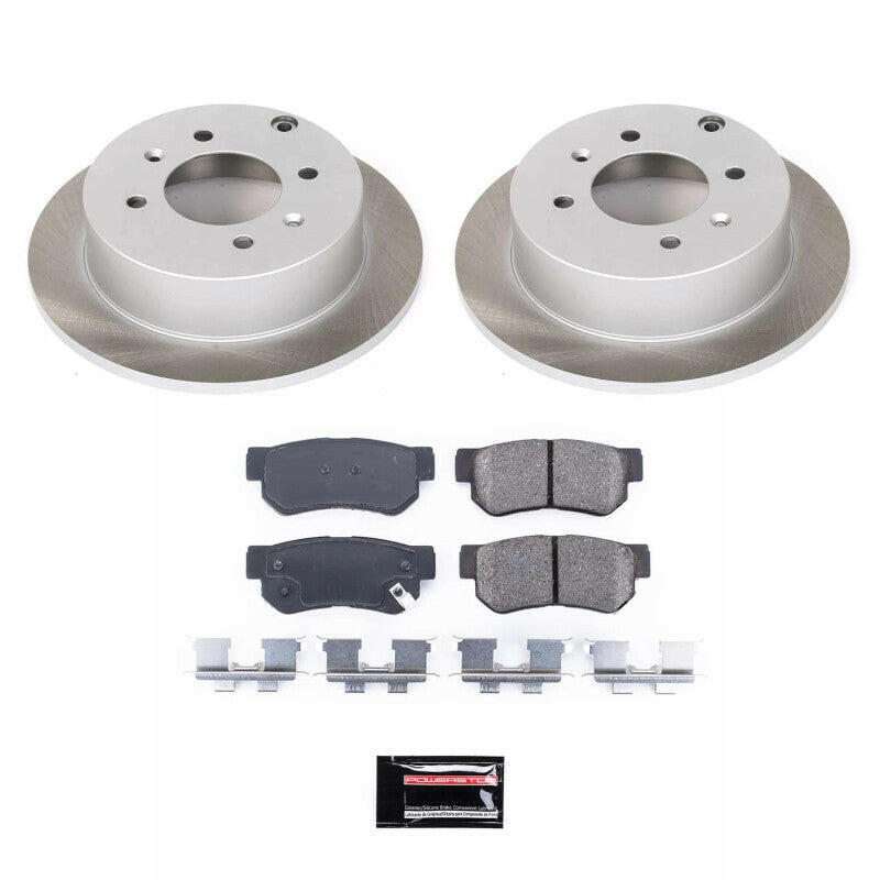 Power Stop 01-06 Kia Optima Rear Semi-Coated Rotor Kit Brake Kits - Performance Blank PowerStop