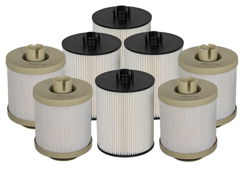aFe Pro GUARD D2 Fuel Filter 08-10 Ford Diesel Trucks V8 6.4L (td) (4 Pack) Fuel Filters aFe