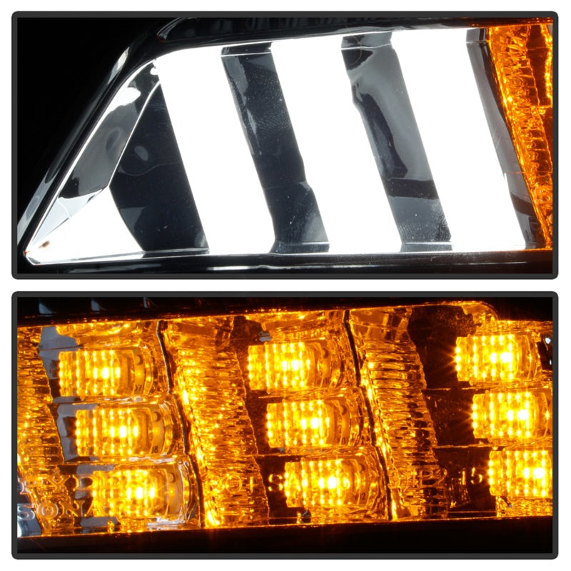 Spyder 15-16 Ford Mustang LED DRL - Smoke (CBL-YD-FM15-LED-SM) Daytime Running Lights SPYDER