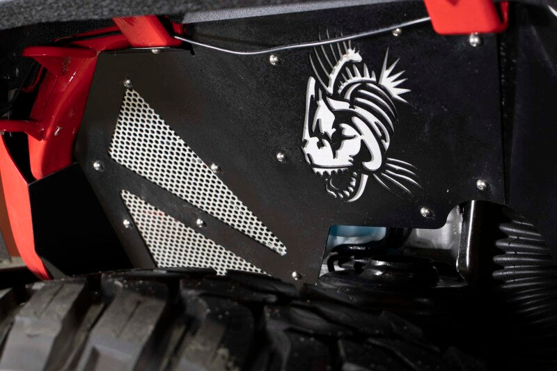 Fishbone Offroad 2018+ Jeep Wrangler JL Front Pair Aluminum - Black Powdercoat Inner Fenders Fenders Fishbone Offroad