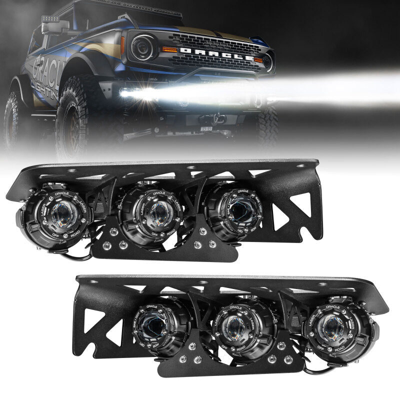 Oracle Lighting 21-24 Ford Bronco Off Road Laser and LED Fog Light Kit for Steel Bumper Fog Lights ORACLE Lighting