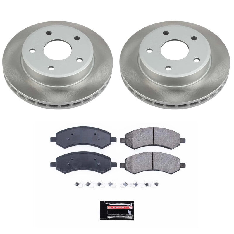 Power Stop 2011 Ram Dakota Front Semi-Coated Rotor Kit Brake Kits - Performance Blank PowerStop