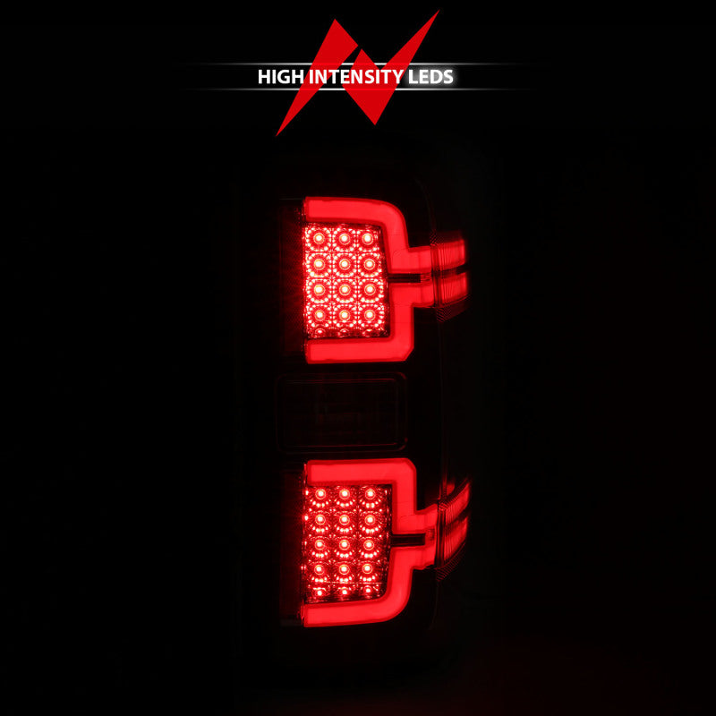 ANZO 2014-2018 Chevy Silverado 1500 LED Taillights Smoke Tail Lights ANZO