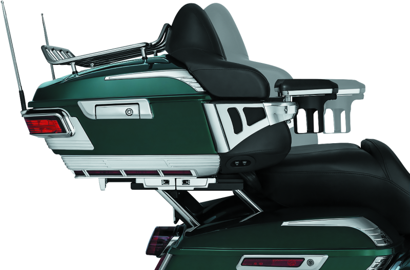 Kuryakyn Quick Adjust Tour-Pak Relocator 14-Up Touring Chrome Cargo Organization Kuryakyn