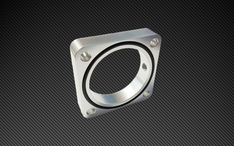 Torque Solution Throttle Body Spacer 2013+ Subaru BRZ/Scion FR-S - Silver Throttle Body Spacers Torque Solution