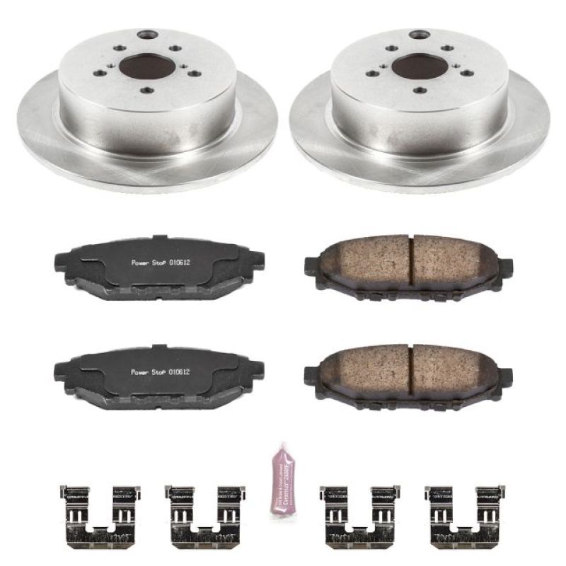 Power Stop 16-18 Subaru Crosstrek Rear Autospecialty Brake Kit Brake Kits - OE PowerStop