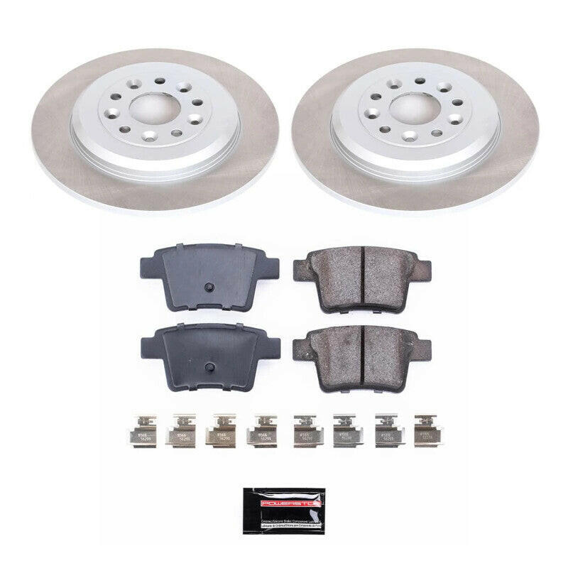 Power Stop 08-09 Mercury Sable Rear Semi-Coated Rotor Kit Brake Kits - Performance Blank PowerStop
