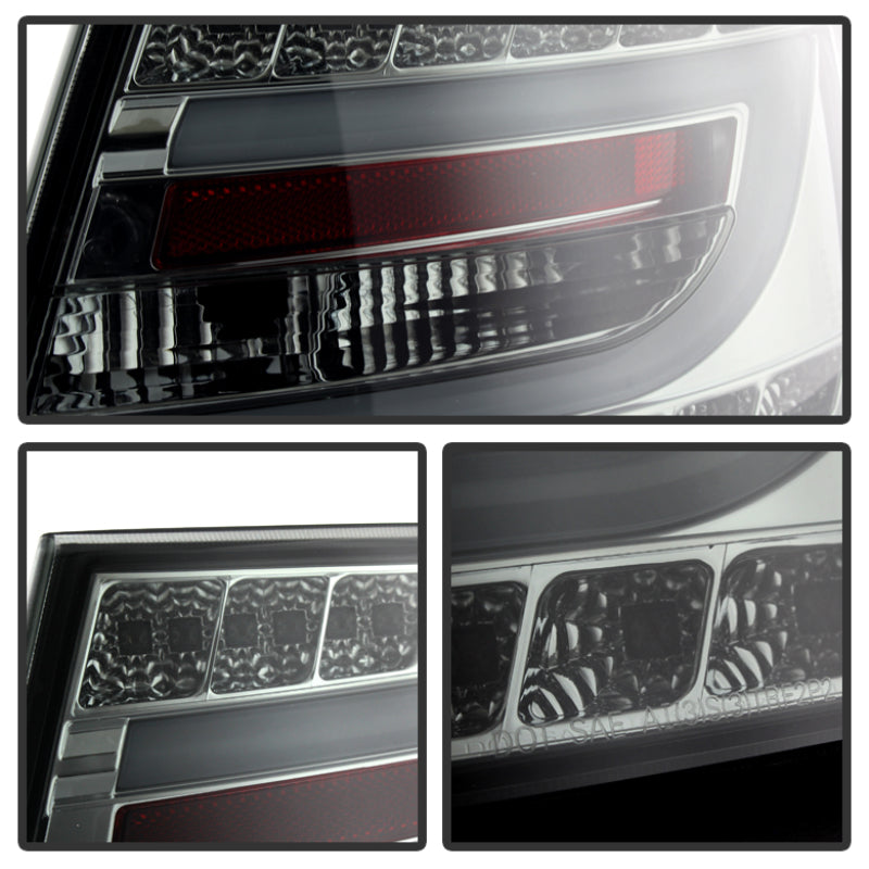 Spyder Audi A6 05-08 4Dr Sedan Light Bar LED Tail Lights Smke ALT-YD-AA605-LBLED-SM Tail Lights SPYDER