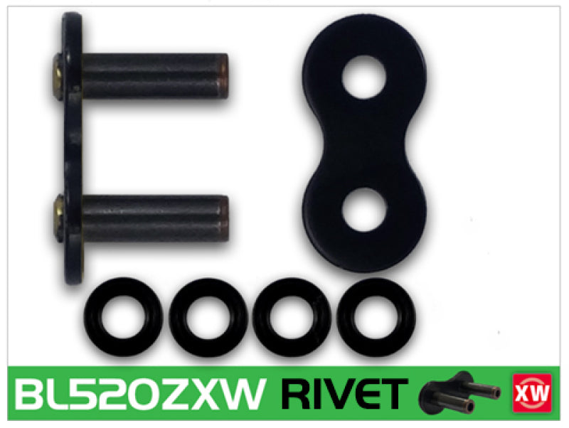 RK Chain BL520ZXW-RIVET - Black Scale Chains RK Chain