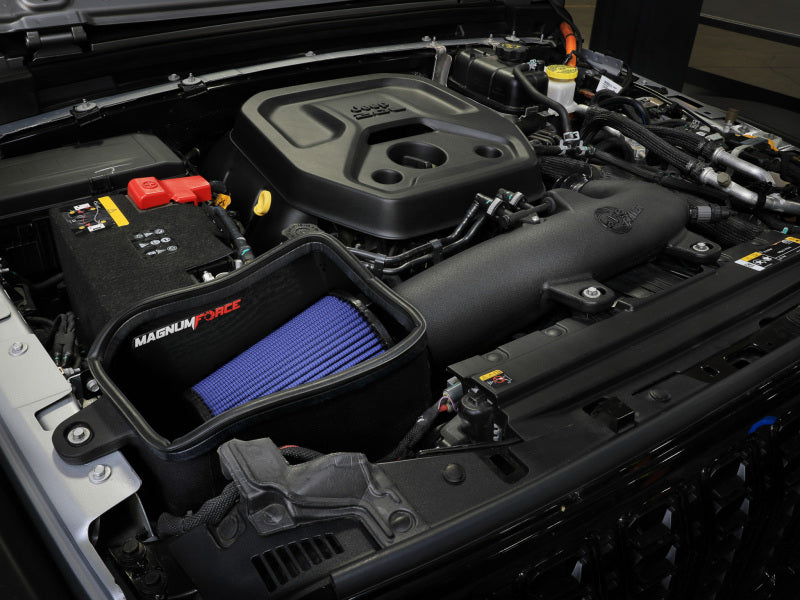 aFe 24-25 Jeep Wrangler JL 4XE L4 2.0L Magnum FORCE Stage-2 Cold Air Intake System w/ Pro 5R Filter Cold Air Intakes aFe