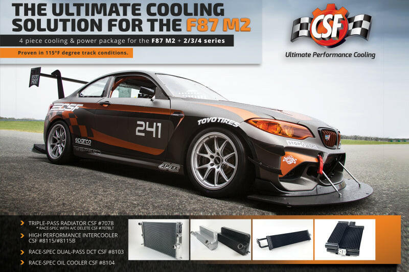 CSF 15-18 BMW M2 (F87) Race-Spec Dual Pass DCT Oil Cooler Oil Coolers CSF