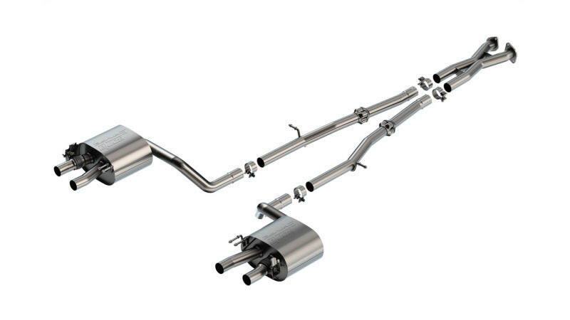 Borla 22-23 Kia Stinger 3.3L V6 Turbo 2.25in Pipe Dia Dual Split Rear Exit S-Type Cat-Back Exhaust Catback Borla