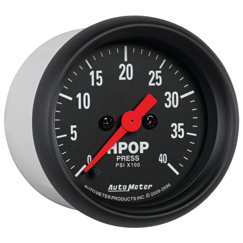 Autometer Z Series 2-1/16in 4K PSI High Pressure Oil Pump Gauge w/ Digital Stepper Motor Gauges AutoMeter