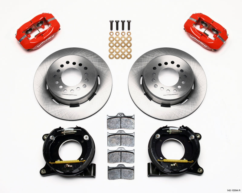 Wilwood Forged Dynalite P/S Park Brake Kit Red Chevy C-10 2.42 Offset 5-lug Big Brake Kits Wilwood