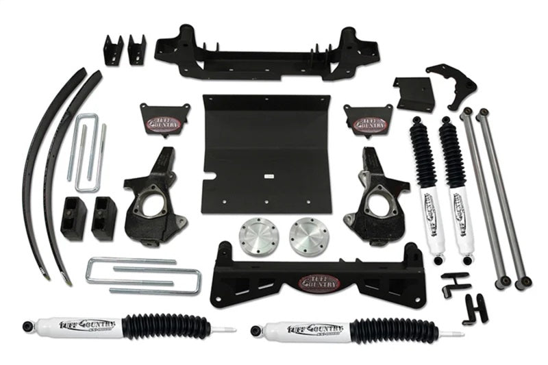 Tuff Country 99-05 Chevy Silverado 1500 4x4 6in Lift Kit (w/3pc Sub Frame SX8000 Shocks) Lift Kits Tuff Country