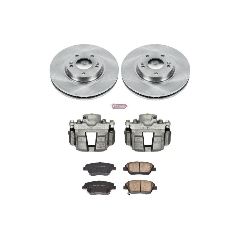 Power Stop 10-15 Hyundai Sonata Front Autospecialty Brake Kit w/Calipers Brake Kits - OE PowerStop