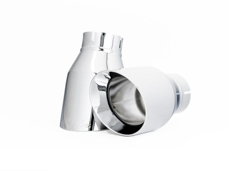 AWE Tuning Audi B9 A5 Touring Edition Exhaust Dual Outlet - Chrome Silver Tips (Includes DP) Catback AWE Tuning