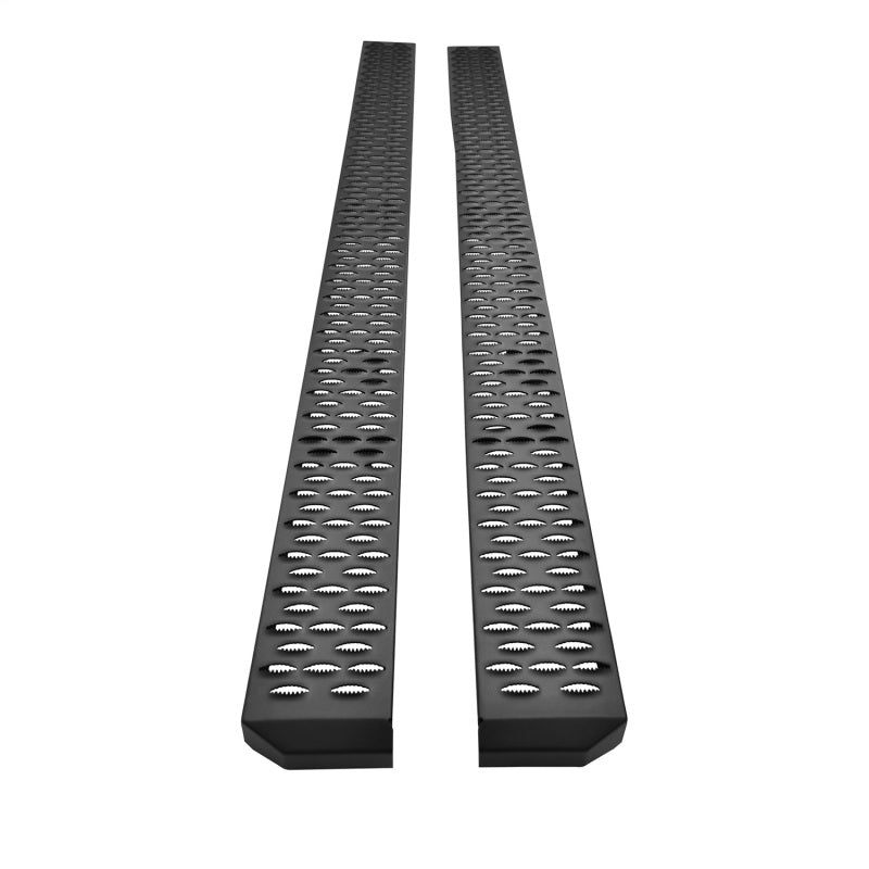 Westin Grate Steps Running Boards 90 in - Textured Black Running Boards Westin