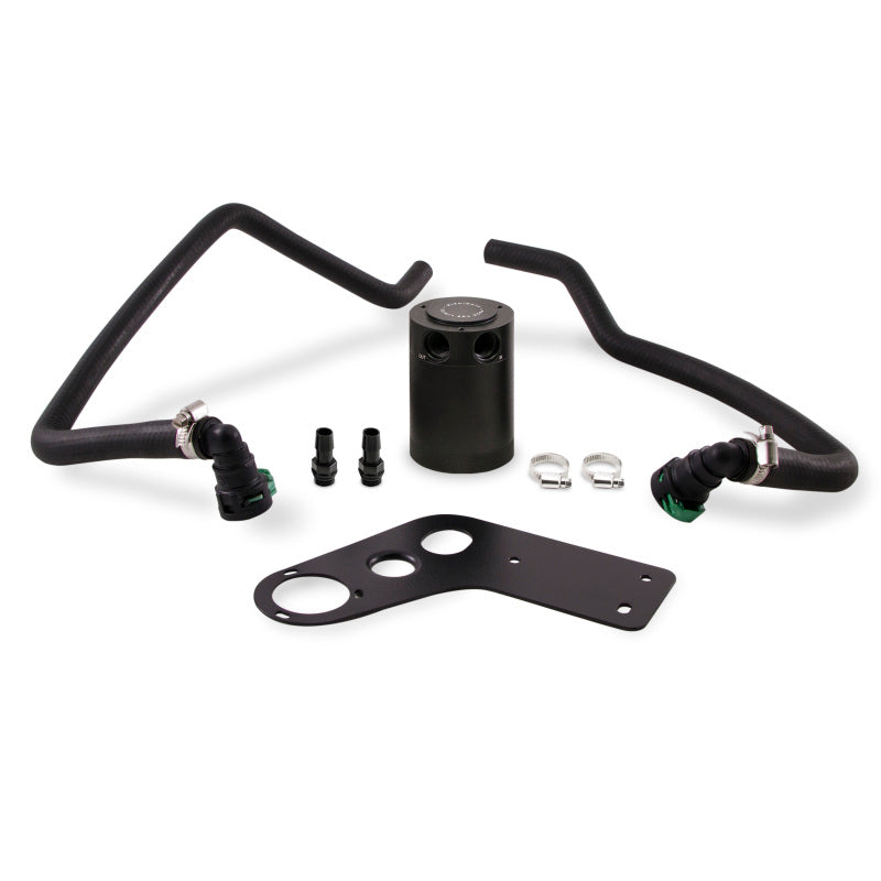 Mishimoto 2015+ Ford Mustang GT Baffled Oil Catch Can Kit - Black Oil Catch Cans Mishimoto